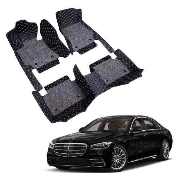 Mercedes Benz S-400 (2022 Onwards) Premium 7D Floor Mats - 4 Colour Options