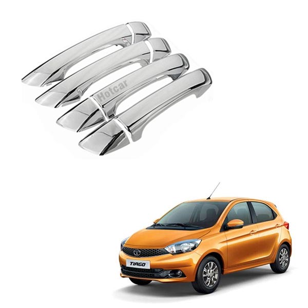 Tata Tiago Chrome Handle Covers - Set of 4 Pieces