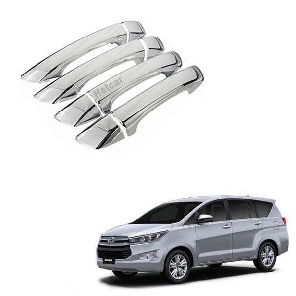 Toyota Crysta (2016 to 2023) Chrome Handle Covers - Set of 4 Pieces