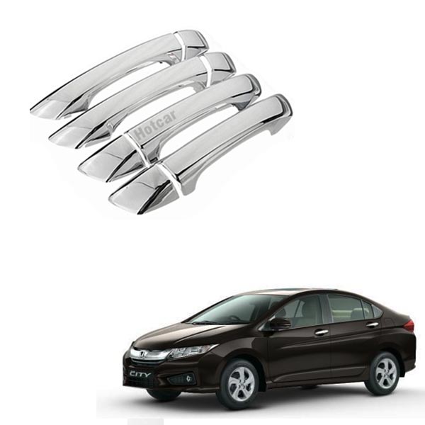 Honda City (2014 to 2019) Chrome Handle Covers - Set of 4 Pieces
