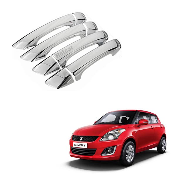 Maruti Swift (2011 to 2017) Chrome Handle Covers - Set of 4 Pieces