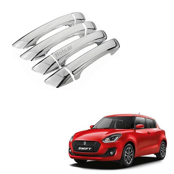 Maruti Swift (2018 to 2023) Chrome Handle Covers - Set of 4 Pieces