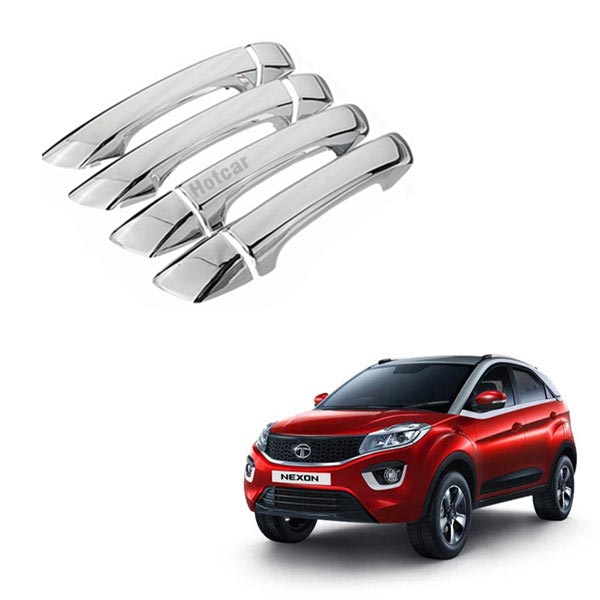 Tata Nexon (2017 to 2023) Chrome Handle Covers - Set of 4 Pieces