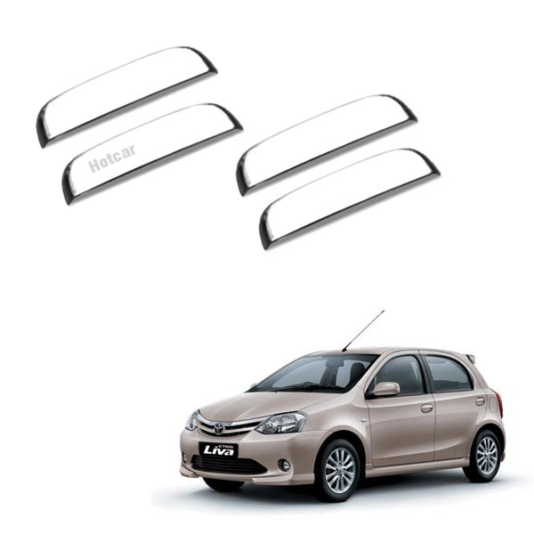 Toyota Etios Liva Chrome Handle Covers - Set of 4 Pieces