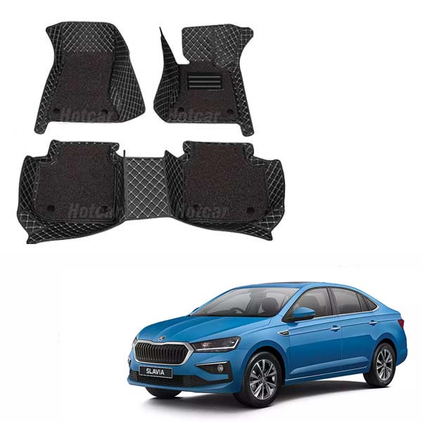 Skoda Slavia Luxury Quality 7D Floor Mats