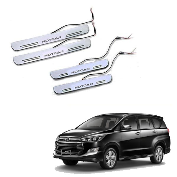 Toyota Crysta - LED Door Sill Scuff Plates - Acrylic