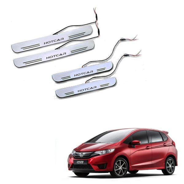 Honda Jazz - LED Door Sill Scuff Plates - Acrylic