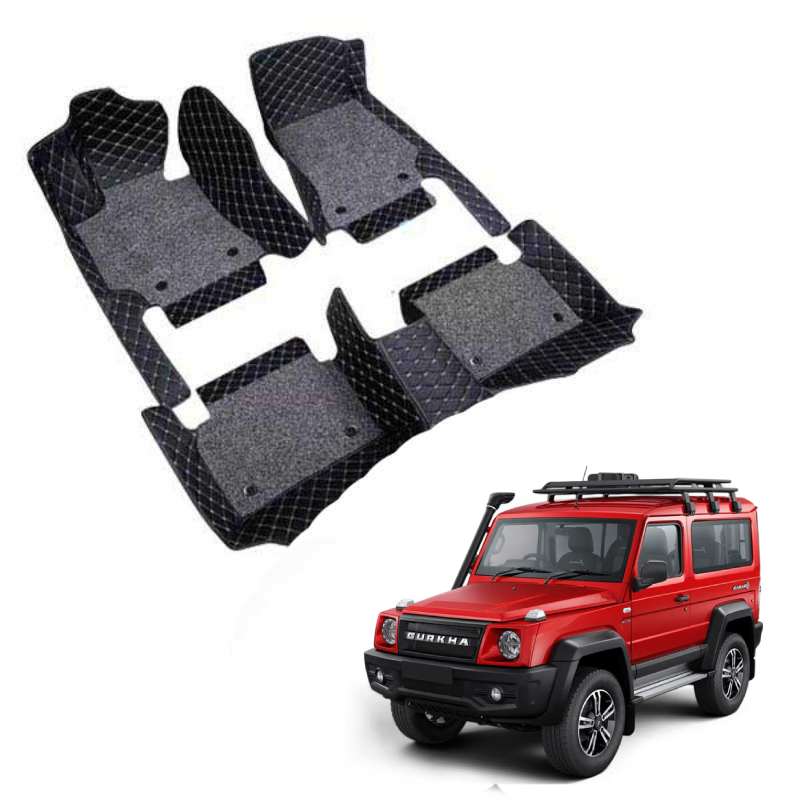 Force Gurkha 2024 (4 Seater) Premium 7D Floor Mats - 4 Colour Options