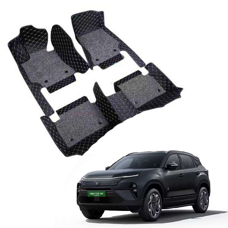 Tata Harrier EV Premium 7D Floor Mats - 4 Colour Options
