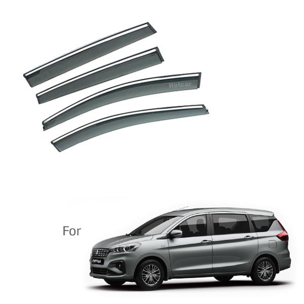 Maruti Ertiga 2018 - Door Visors (Black with Chrome Line)