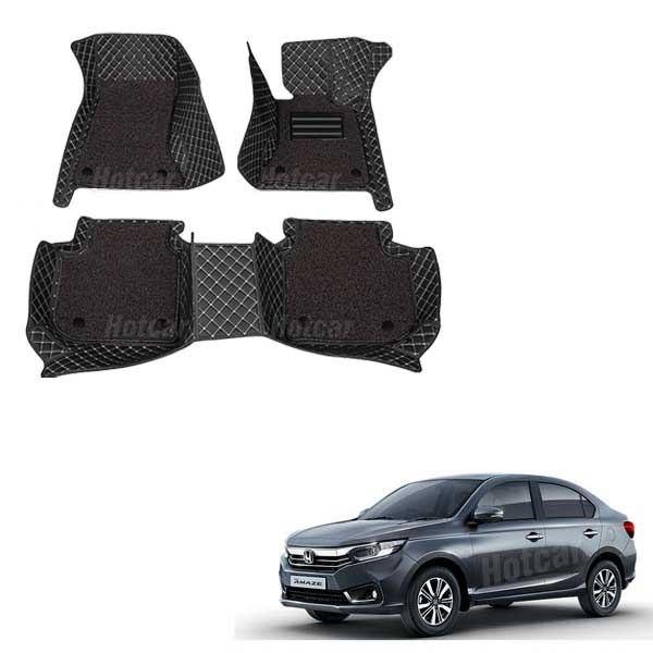 Honda Amaze (2018 onwards)  Luxury Quality 7D Floor Mats