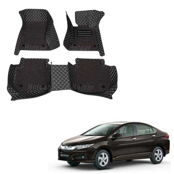 Honda City (2014 onwards)  Luxury Quality 7D Floor Mats