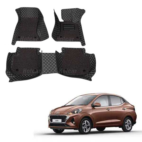 Hyundai Aura Luxury Quality 7D Floor Mats