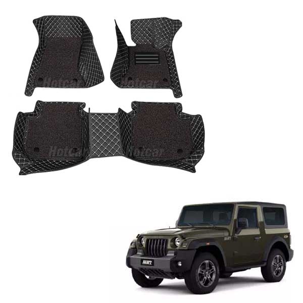 Mahindra Thar (2020 onwards) Luxury Quality 7D Floor Mats
