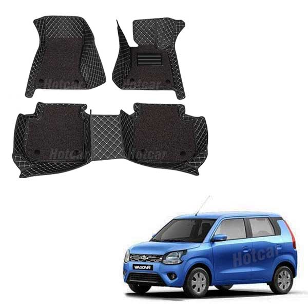 Maruti WagonR (2019 onwards) Luxury Quality 7D Floor Mats