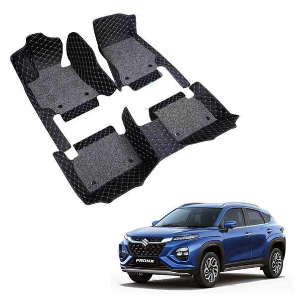Maruti Fronx Premium 7D Floor Mats - 4 Colour Options