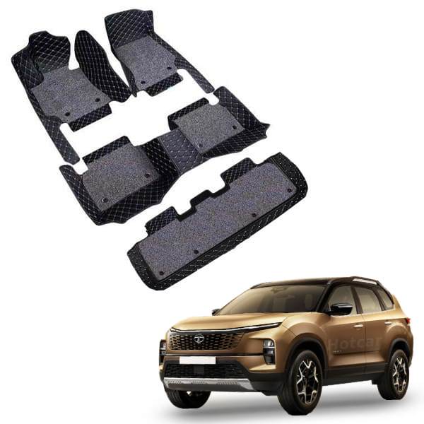 Tata Safari Premium 7D Floor Mats - 4 Colour Options