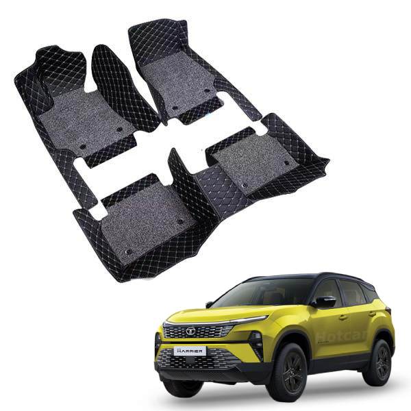 Tata Harrier Premium 7D Floor Mats - 4 Colour Options