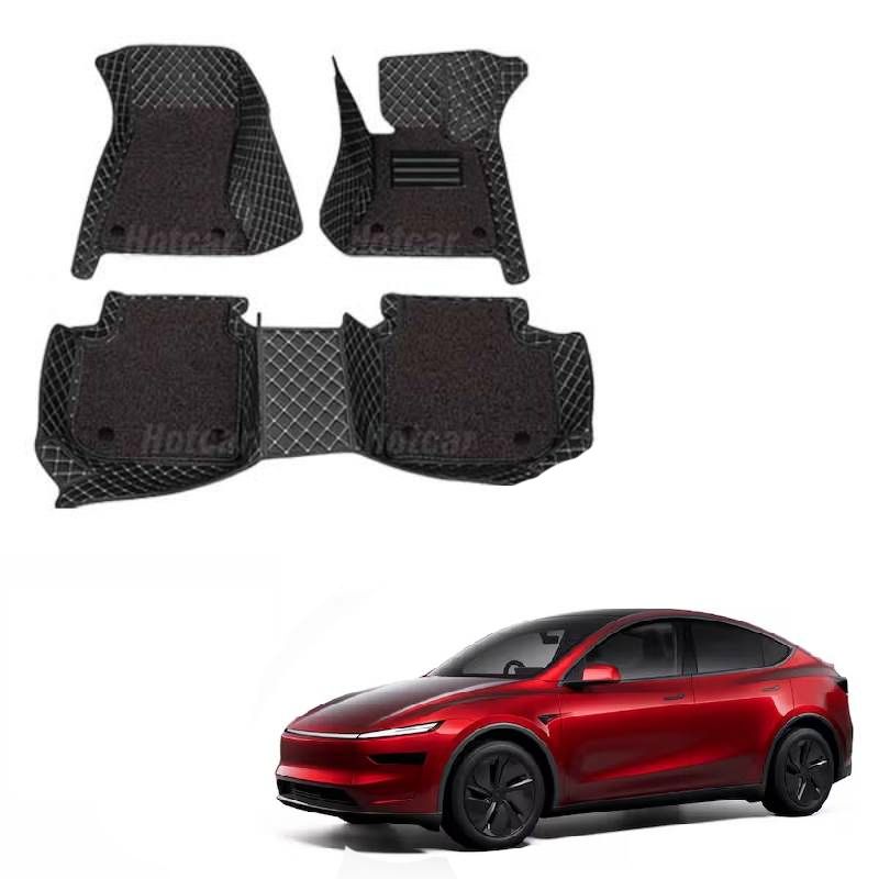 Tesla Model Y (5 Seater) Luxury Quality 7D Floor Mats