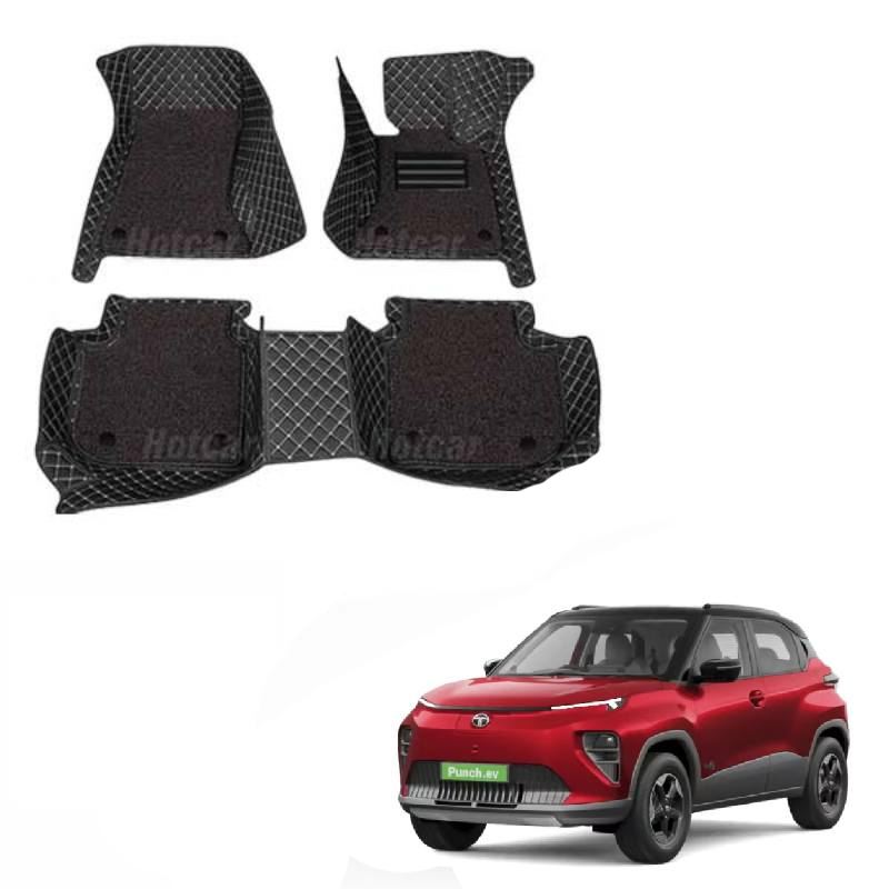 Tata Punch EV Luxury Quality 7D Floor Mats