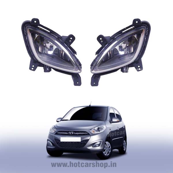 Hyundai i10 Type 2 Fog Light Assembly - Set of 2 (with Wiring Kit & Switch)