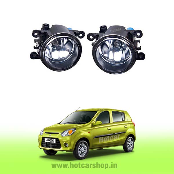 Maruti Alto800 Fog Light Assembly - Set of 2 (with Wiring Kit & Switch)