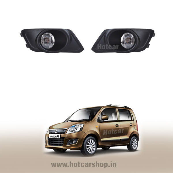 Maruti WagonR Type 3 Fog Light Assembly - Set of 2 (with Wiring Kit & Switch)