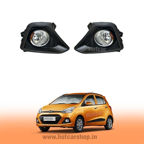 Hyundai i10 Grand Type 1 Fog Light Assembly - Set of 2 (with Wiring Kit & Switch)