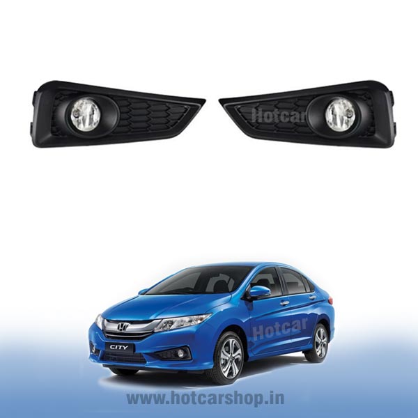 Honda City Type 4 Fog Light Assembly - Set of 2 (with Wiring Kit & Switch)