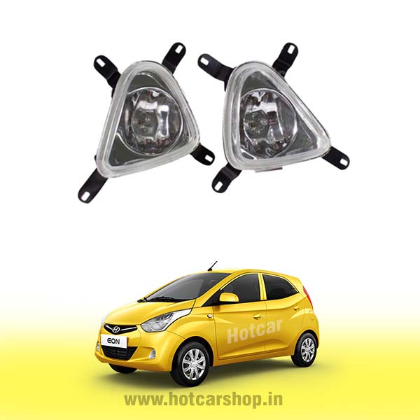 Hyundai Eon Fog Light Assembly - Set of 2 (with Wiring Kit & Switch)