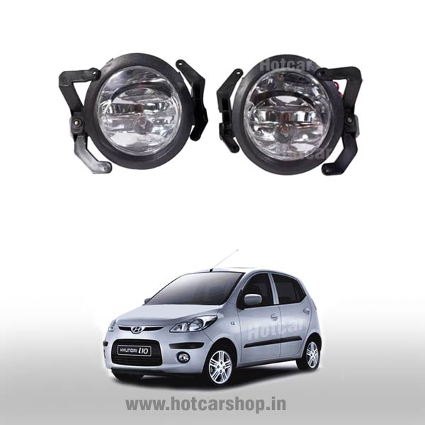 Hyundai i10 Type 1 Fog Light Assembly - Set of 2 (with Wiring Kit & Switch)