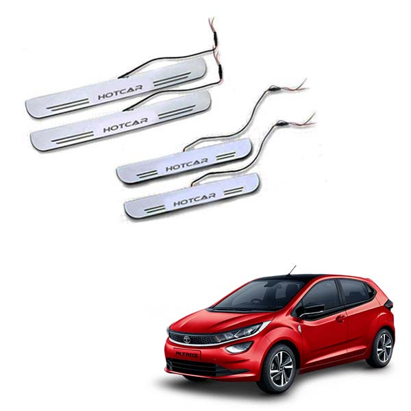 Tata Altroz - LED Door Sill Scuff Plates - Acrylic