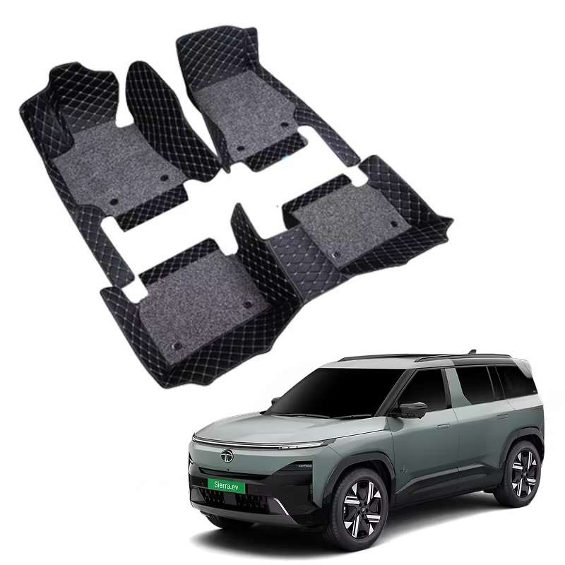 Tata Sierra EV Premium 7D Floor Mats - 4 Colour Options