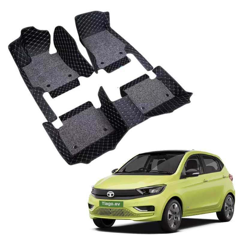 Tata Tiago EV Premium 7D Floor Mats - 4 Colour Options