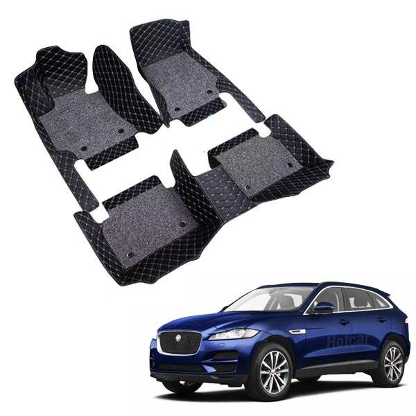 Jaguar F-Pace (2016 to 2022) Premium 7D Floor Mats - 4 Colour Options