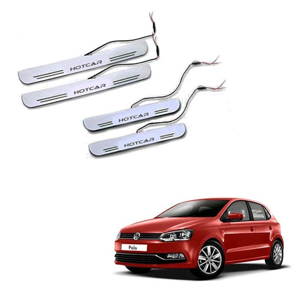 Volkswagen Polo - LED Door Sill Scuff Plates - Acrylic