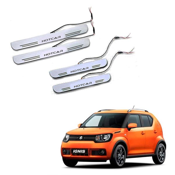 Maruti Ignis - LED Door Sill Scuff Plates - Acrylic