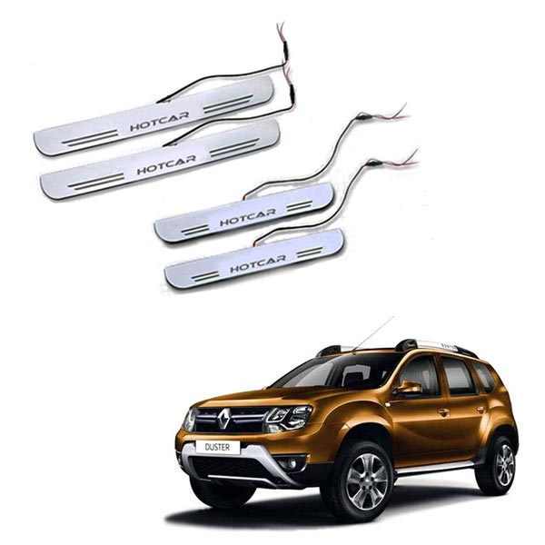 Renault Duster - LED Door Sill Scuff Plates - Acrylic