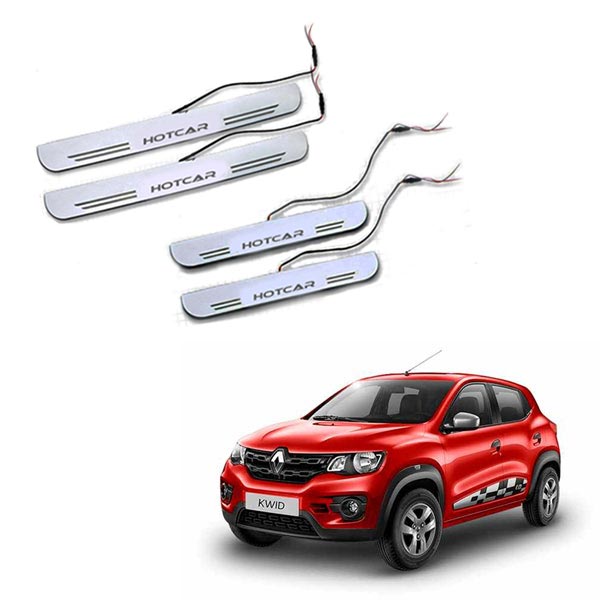 Renault Kwid - LED Door Sill Scuff Plates - Acrylic