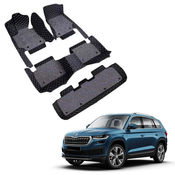 Skoda Kodiaq Premium 7D Floor Mats - 4 Colour Options