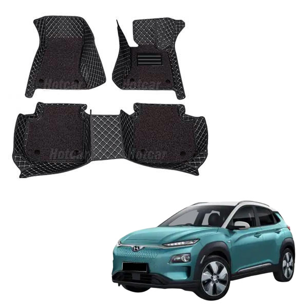 Hyundai Kona Electric Luxury Quality 7D Floor Mats