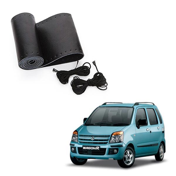 Maruti WagonR Type 2 - Generic Steering Cover - Stitchable Type