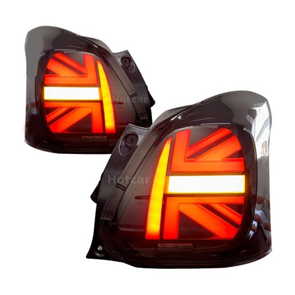 Maruti Swift (2018 Onwards) Mini Cooper Union Jack Style LED Tail Lights
