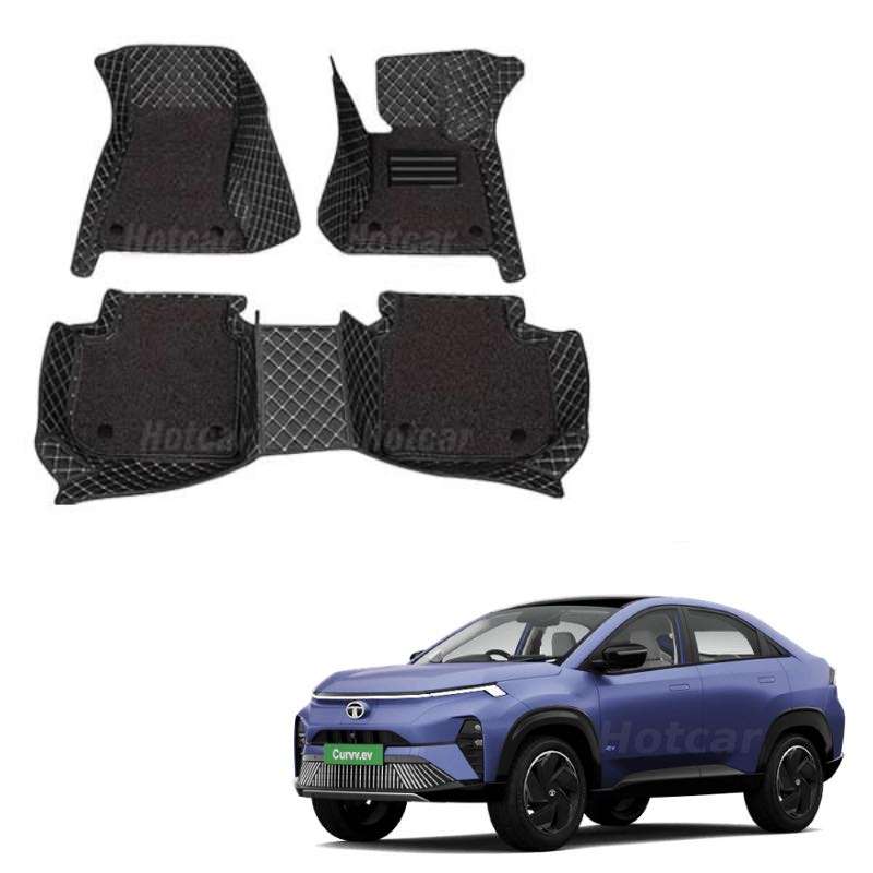 Tata Curvv EV Luxury Quality 7D Floor Mats