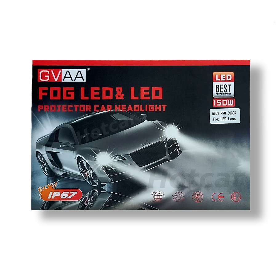 GVAA 2 Inch Projector Fog Lights with Laser Beams