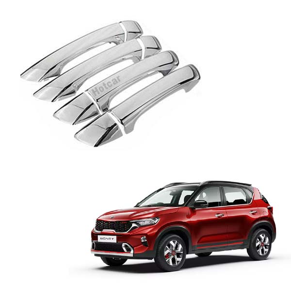 Kia Sonet Chrome Handle Covers - Set of 4 Pieces