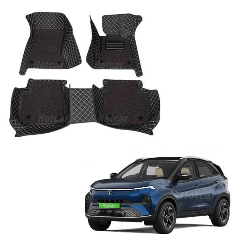 Tata Nexon EV Luxury Quality 7D Floor Mats