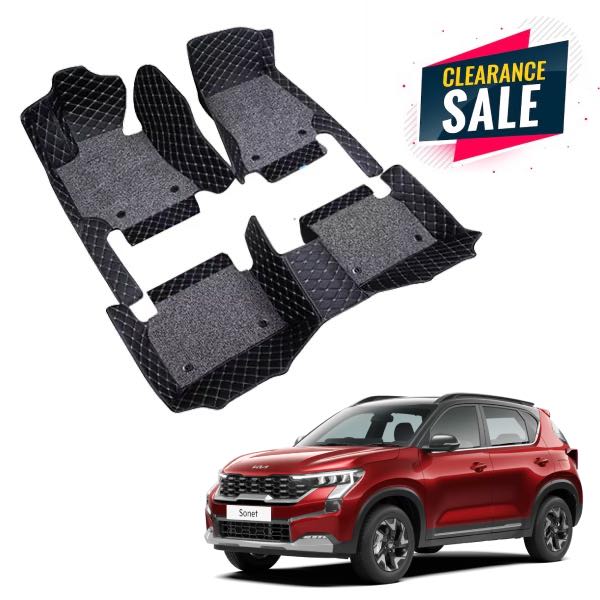 Kia Sonet Premium 7D Floor Mats - 4 Colour Options
