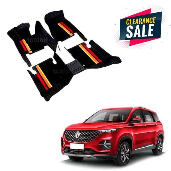 MG Hector (5 Seater + Boot Area) Luxury Quality 7D Floor Mats with Multicolour Grass