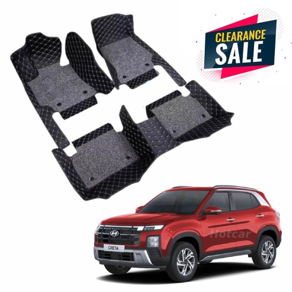 Hyundai Creta (2020 Onwards) Premium 7D Floor Mats - 4 Colour Options